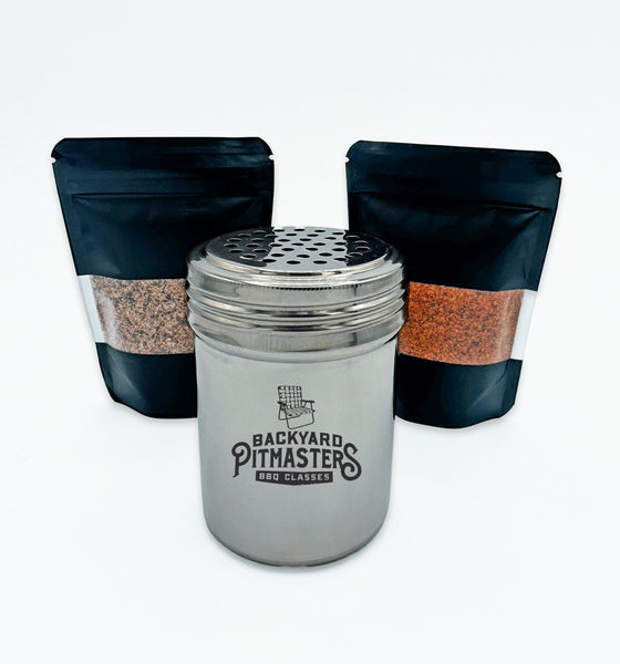 Shaker Bottle with Both Spice Mixes